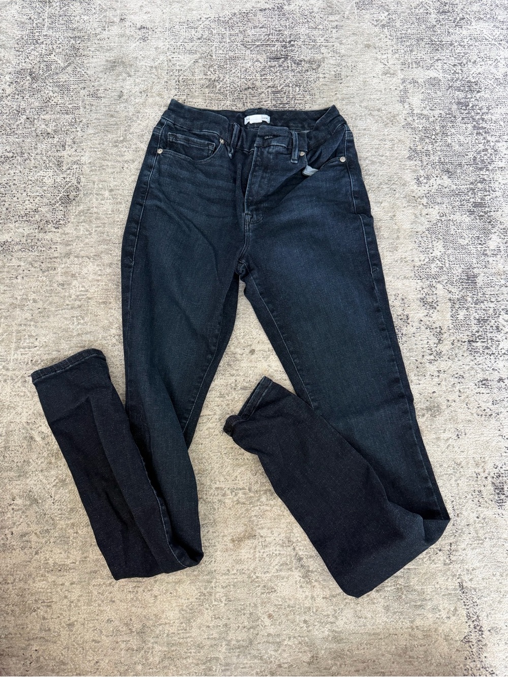 Good American Black Skinny High-Rise Jeans